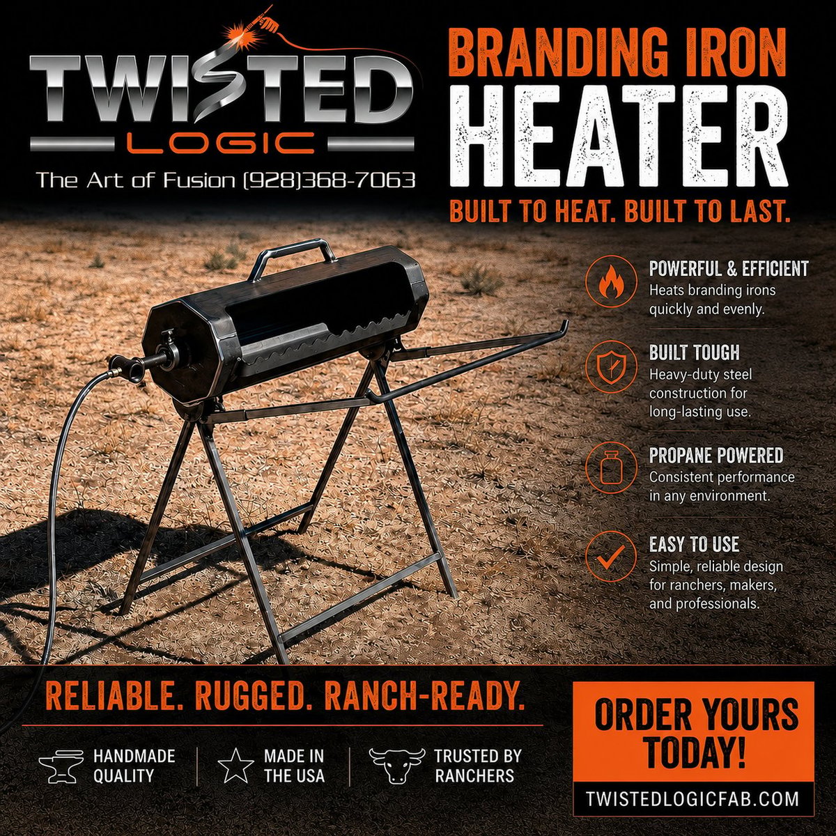 Twisted Logic Branding Iron Heater